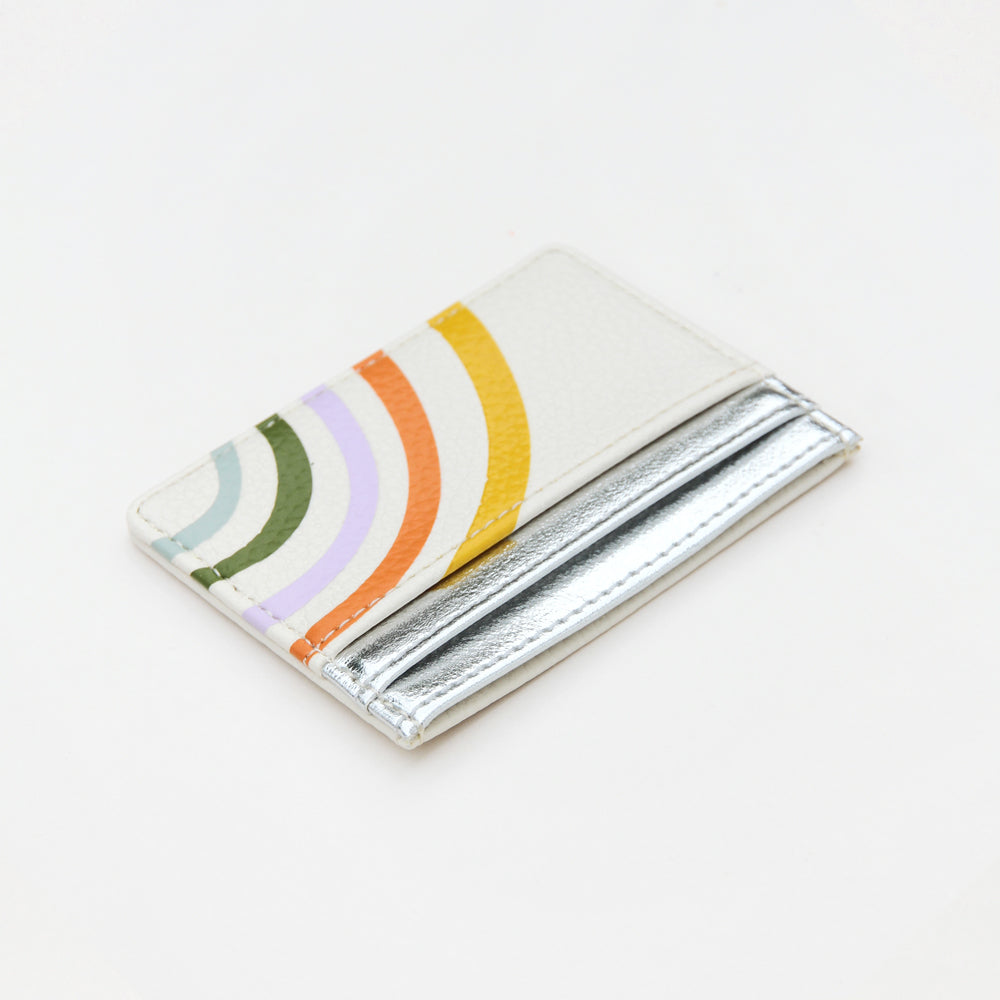 rainbow card holder flat with white background