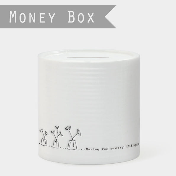 East of India Porcelain Money Box - Pretty Things