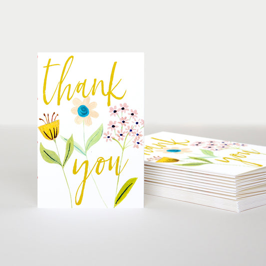 Floral Thank You Notecards (Pack of 10)