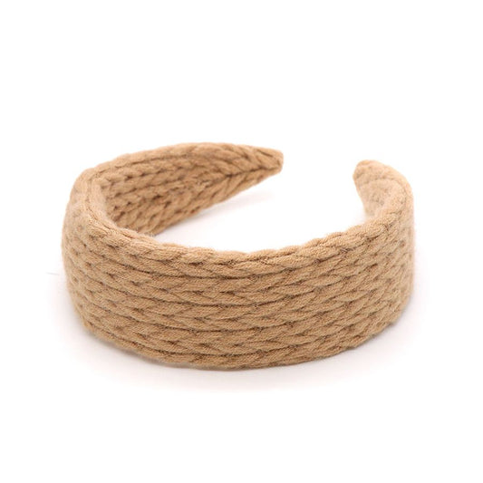 Georgia Knitted Headband - Tan